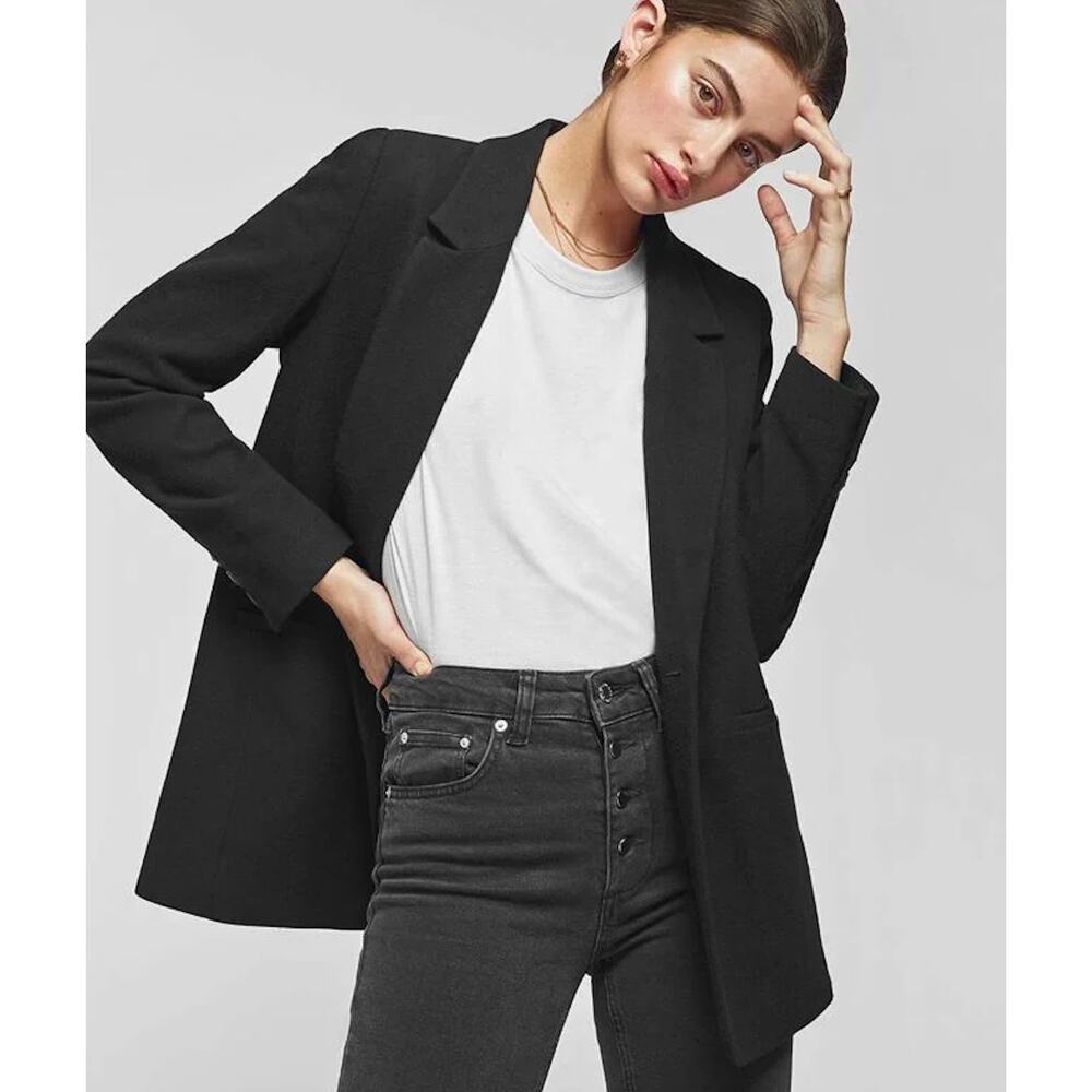 NWT Anine Bing Madeleine double-breasted blazer Size L - Picture 3 of 14